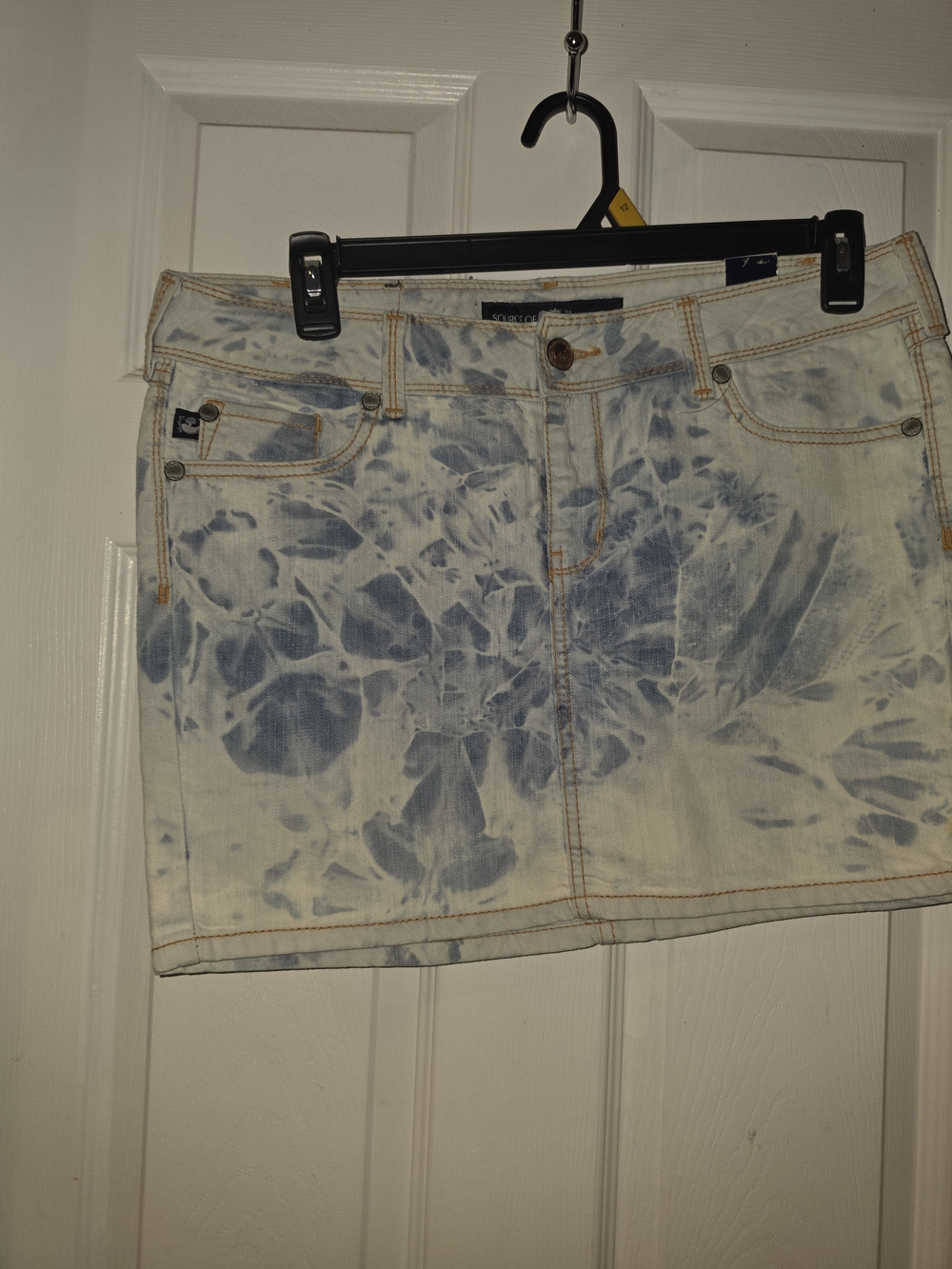Torrid Women's Blue Tie-Dye Denim Mini Skirt Size 14